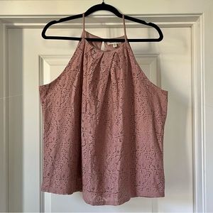 EUC Pleated lace top 🌸